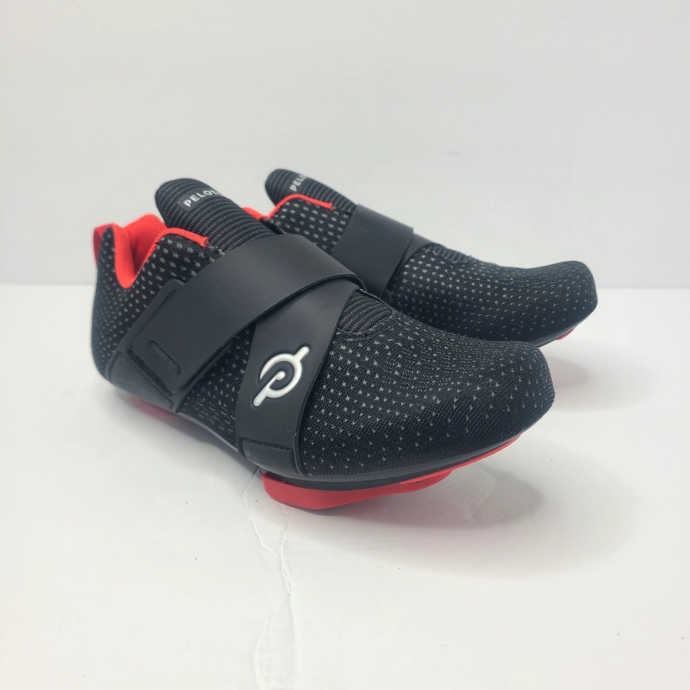 Peloton Altos Cycling Spin Shoes US 6 Men's 7.5 Women's EU 38 Black and Red